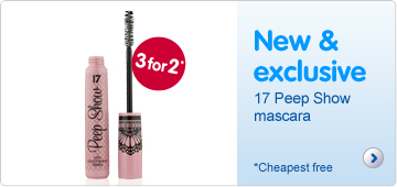17 Peep Show Mascara. Exclusively at Boots